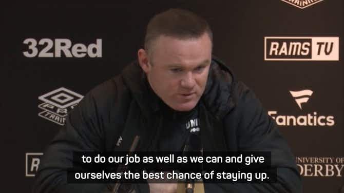 Preview image for Derby 'have a duty' to the fans to stay up - Rooney
