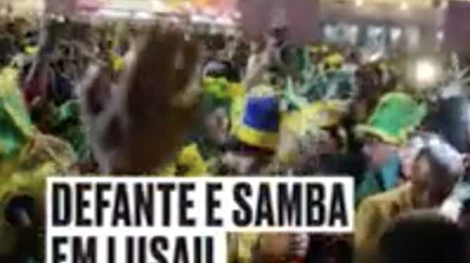 Imagem de visualização para Defante samba em Lusail antes do jogo do Brasil