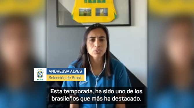 Imagen de vista previa para Andressa Alves: "Con Vinícius y Raphinha, Brasil llega bien al Mundial"
