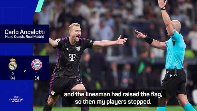 Pratinjau gambar untuk Ancelotti not convinced by Bayern's refereeing complaints