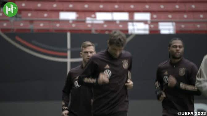 Vorschaubild für Deutschland trainiert im Wembley-Stadion vor dem Spiel gegen England