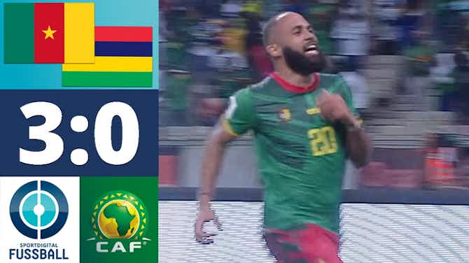 Vorschaubild für Souveräner Sieg für Kamerun im ersten Gruppenspiel! Kamerun - Mauritius