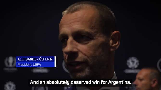Preview image for UEFA boss UEFA boss Čeferin evades question on Paris final fiasco