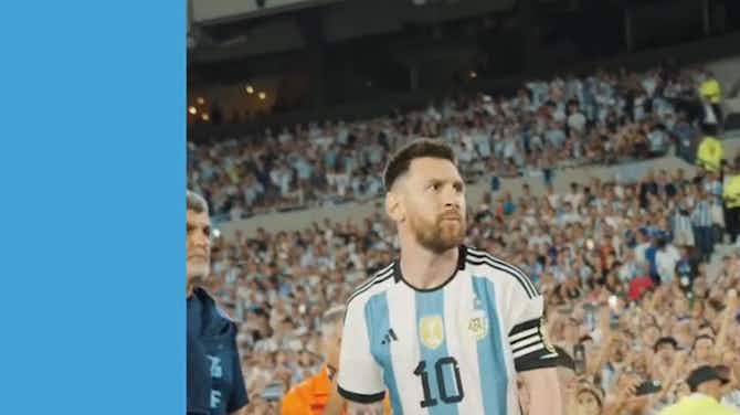 Preview image for Bastidores do primeiro jogo da Argentina após conquista da Copa