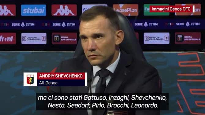 Anteprima immagine per Shevchenko: "Se sono al Genoa lo devo anche ad Ancelotti"