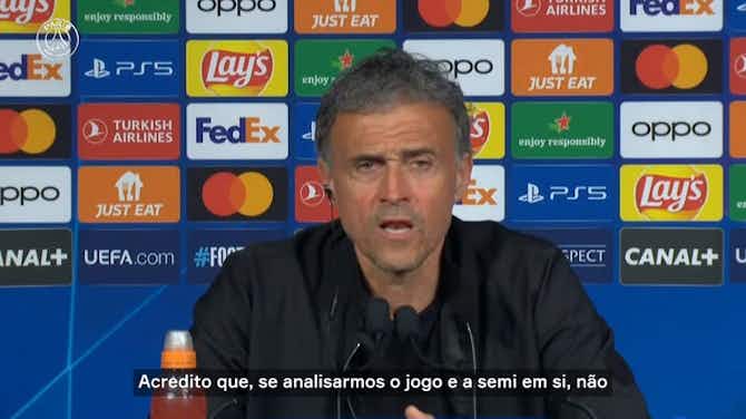 Preview image for “Futebol é injusto”, diz Luis Enrique após eliminação do PSG na Champions