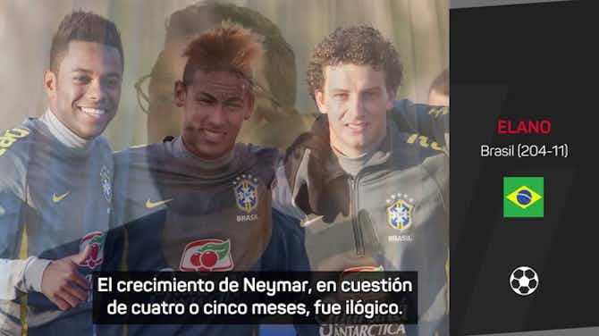 Imagen de vista previa para Elano se moja: ¿Robinho o Neymar?