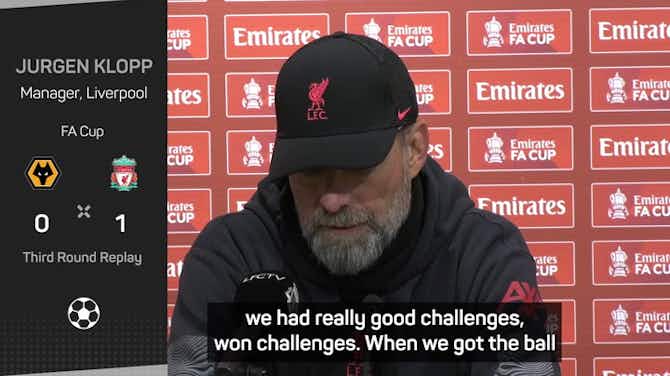 Preview image for The reaction we needed' - Klopp on Liverpool's win over Wolves