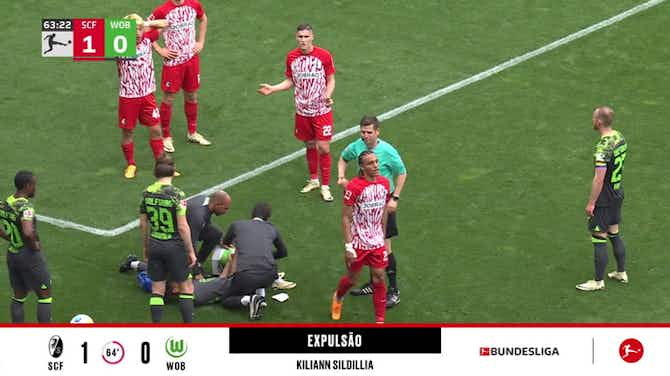 Vorschaubild für Freiburg - Wolfsburg 1 - 0 | EXPULSÃO - Kiliann Sildillia