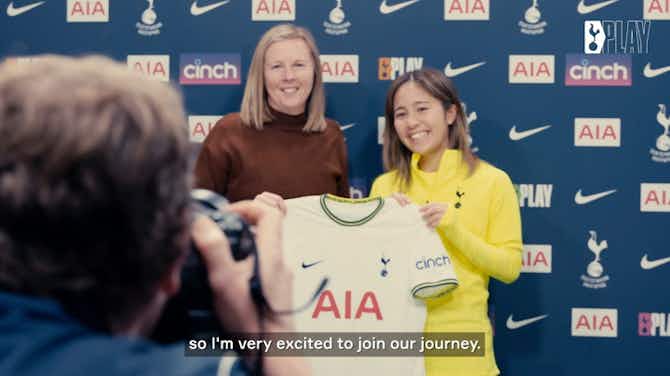 Preview image for Mana Iwabuchi's first words as a Tottenham player