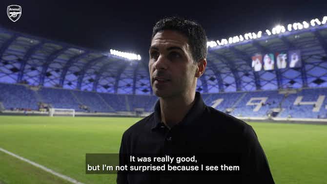 Preview image for Arteta pleased with performance against Lyon: 'I wasn't surprised'