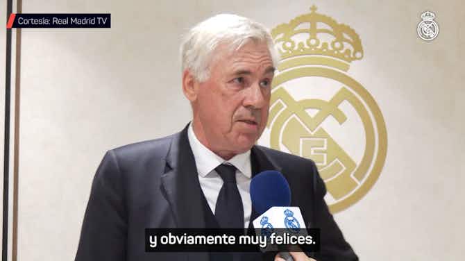 Image d'aperçu pour Ancelotti, tras ganar LaLiga: "Cuando todo el mundo esperaba que el Madrid pinchase, nunca ha pinchado