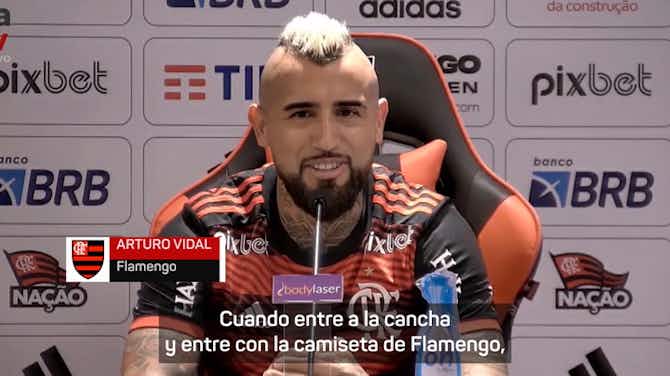 Imagen de vista previa para "Creo que en Sudamérica son más técnicos que en Europa", Vidal en su presentación con Flamengo