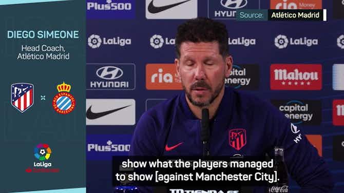 Preview image for Simeone focused on positives from City defeat