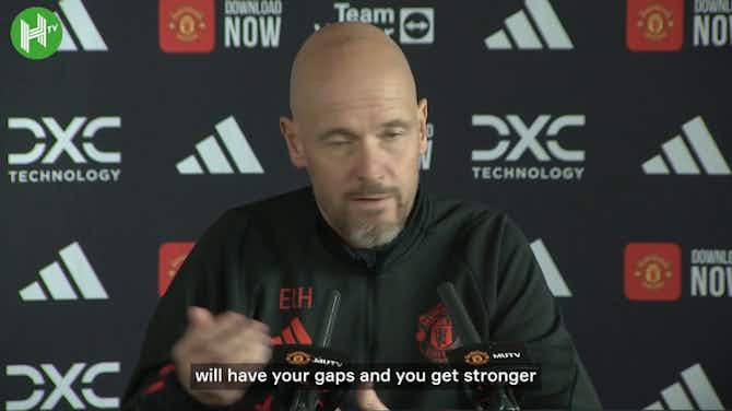 Preview image for Ten Hag acknowledges challenges but trusts team unity