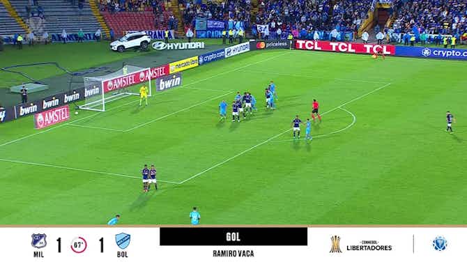 Imagem de visualização para Millonarios - Bolívar 1 - 1 | GOL - Ramiro Vaca