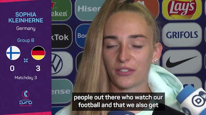 Preview image for Kleinherne wants 'quality' football to do the talking in equal pay debate