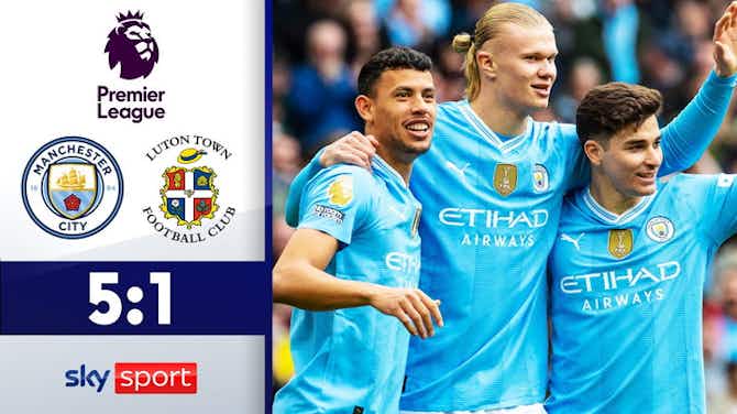 Vorschaubild für City legt vor und macht Druck auf die Konkurrenz! | Manchester City - Luton Town | Highlights