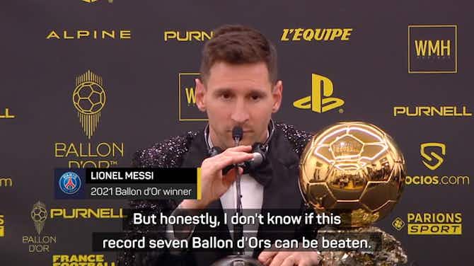 Preview image for Messi unsure if his record seventh Ballon d'Or will be beaten