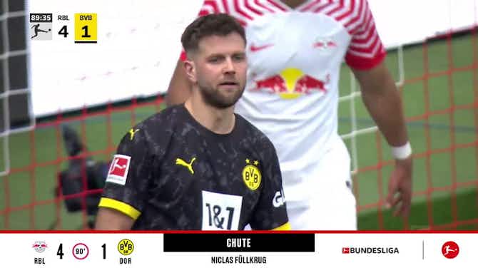Imagem de visualização para RB Leipzig - Borussia Dortmund 4 - 1 | CHUTE - Niclas Füllkrug