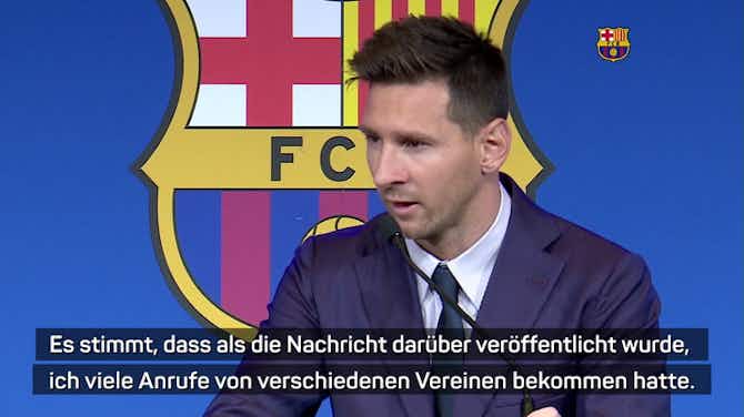 Vorschaubild für Messi gibt zu: "Im Gespräch mit PSG"