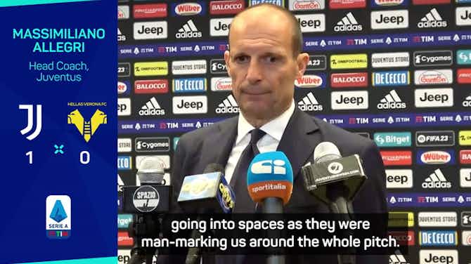 Preview image for Allegri taking it 'one step at a time' towards Champions League qualification