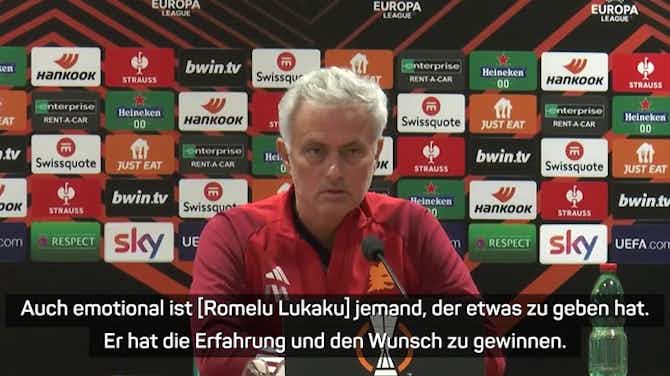 Vorschaubild für Mourinho: "Lukaku hat den Wunsch zu gewinnen"
