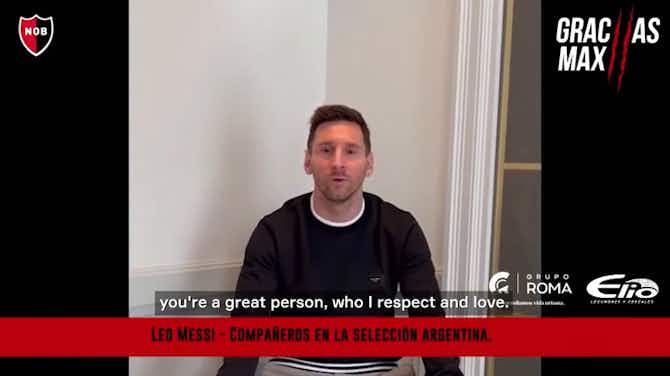 Preview image for Messi, Agüero and Suárez send emotional messages to Maxi Rodríguez