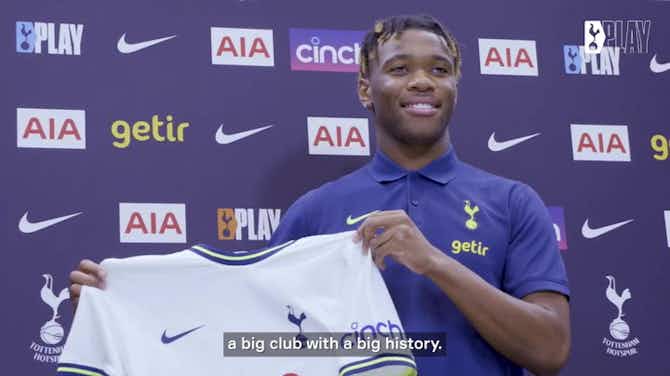 Preview image for Destiny Udogie reacts to his move to Tottenham Hotspur