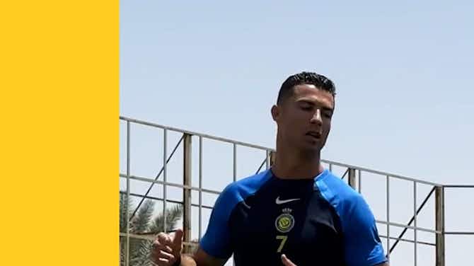 Pratinjau gambar untuk Cristiano Ronaldo, Laporte and Al-Nassr stars get ready for Al-Wehda