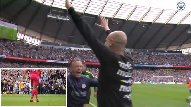 Preview image for Pep cam: Every reaction to Man City's title win over Aston Villa