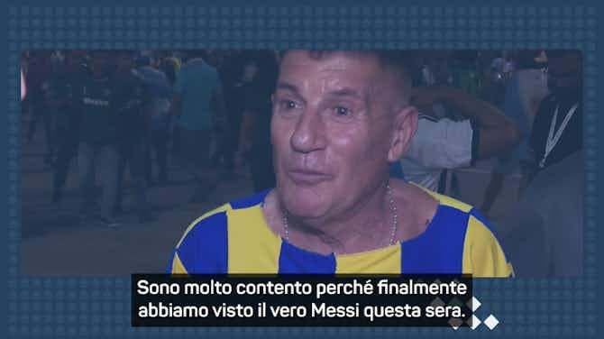 Anteprima immagine per Messi incanta l'Argentina, l'emozione dei tifosi