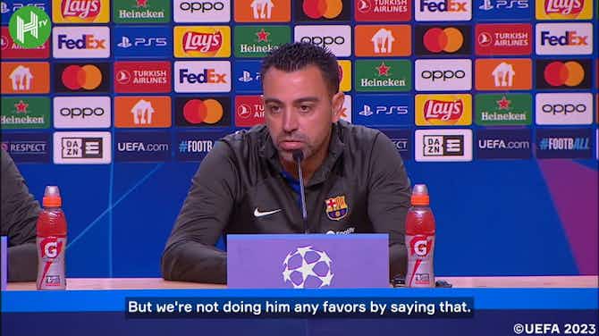 Imagen de vista previa para Xavi refuses to compare Lamine Yamal with Messi: 'It never ends well'