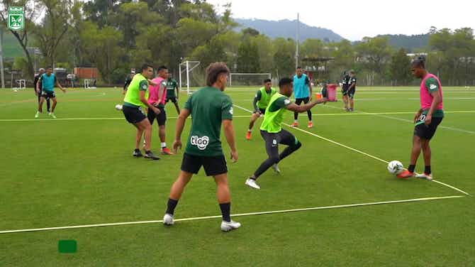 Imagen de vista previa para El rondo en el entrenamiento de Atlético Nacional