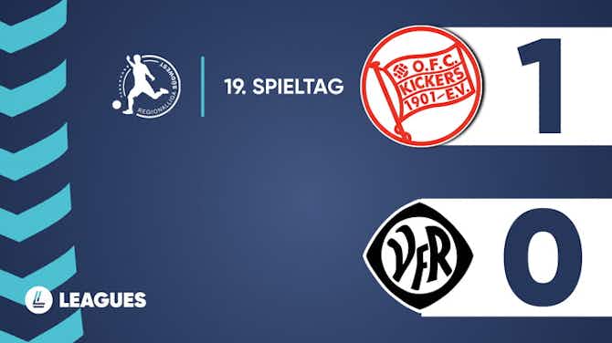 Vorschaubild für Regionalliga Südwest - Kickers Offenbach 1:0 VfR Aalen