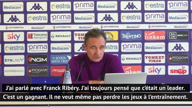 Image d'aperçu pour Fiorentina - Prandelli : ''Je ne veux pas que Ribéry soit notre seule source de jeu''