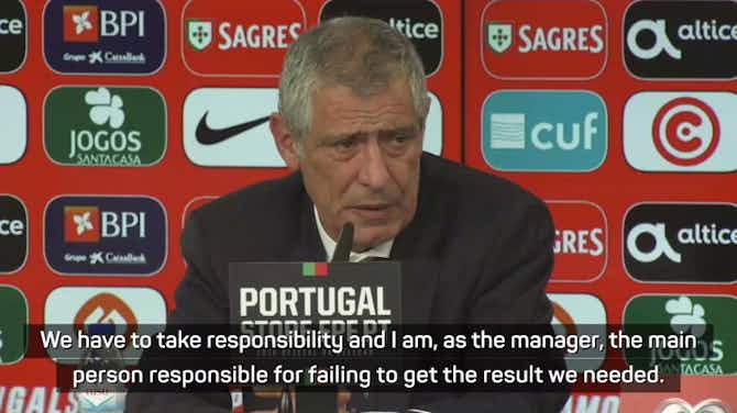 Preview image for Santos takes the blame for Portugal facing World Cup playoffs