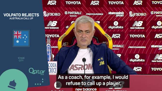 Pratinjau gambar untuk Mourinho happy Volpato rejects Australia World Cup call up