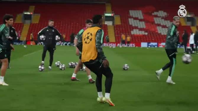 Preview image for Vinícius, Rodrygo and Camaving show their skills at Anfield