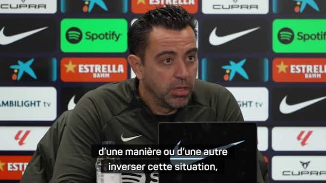 Preview image for Barça - Xavi : "Être en mesure de jouer pour un titre la saison prochaine"