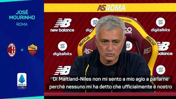 Anteprima immagine per Mourinho: "Maitland-Niles? Non ancora ufficiale"