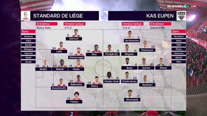 Image d'aperçu pour Jupiler Pro League: Standard Liège 3-1 Eupen