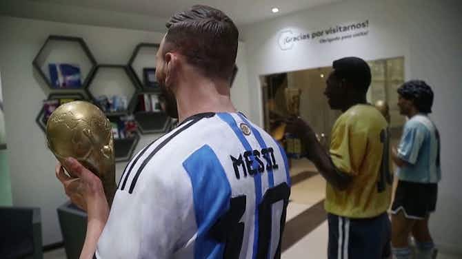 Vorschaubild für CONMEBOL, ecco la statua di Messi campione del mondo