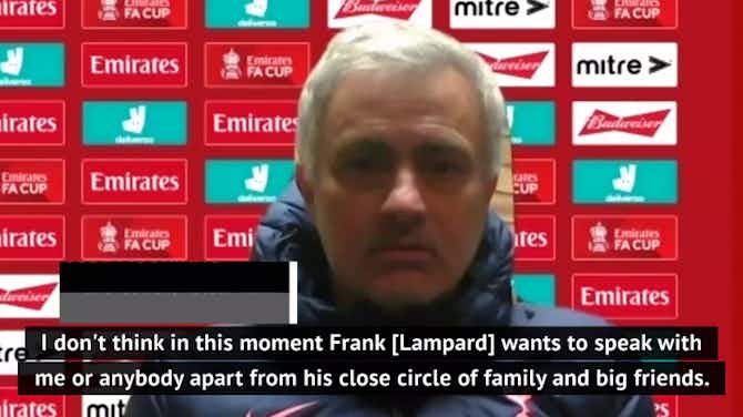 Preview image for Mourinho ‘sad’ for Lampard after Chelsea sacking