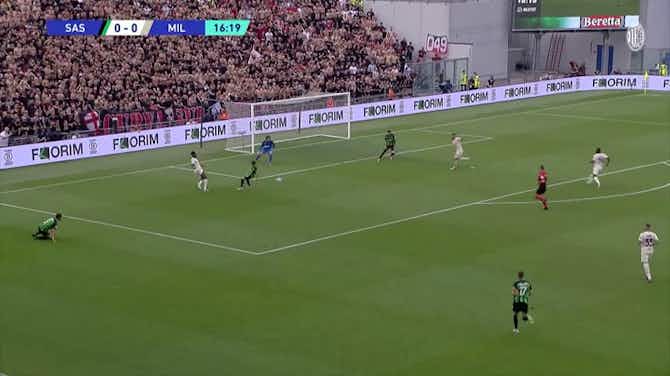 Imagem de visualização para Rafael Leão dá três assistências contra o Sassuolo; assista