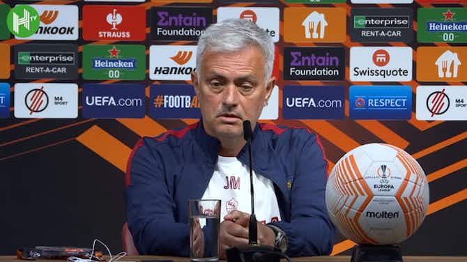 Anteprima immagine per Mourinho elogia il cammino della Roma in Europa League in vista della finale