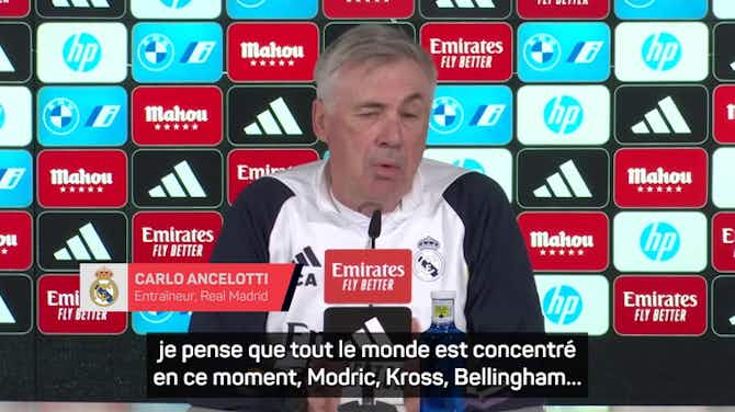 Image d'aperçu pour Real Madrid - Ancelotti : “La décision que Kroos a prise n'affectera certainement pas ses performances”