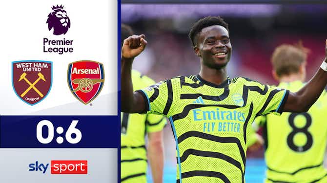 Vorschaubild für Arsenal zündet Tor-Feuerwerk! | West Ham United - FC Arsenal | Highlights - Premier League 2023/24