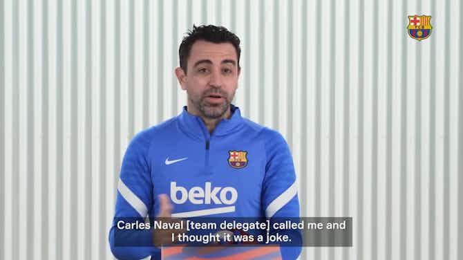 Preview image for Xavi looks back to his Barça debut