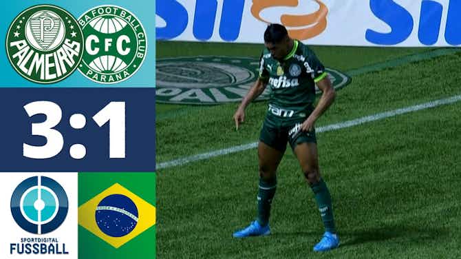 Imagem de visualização para Glänzender Rony sichert Palmeiras wichtige drei Punkte! | Palmeiras - Coritiba FC